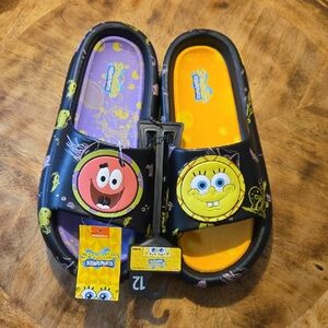 Men's Spongebob Squarepants Slides In Size 12